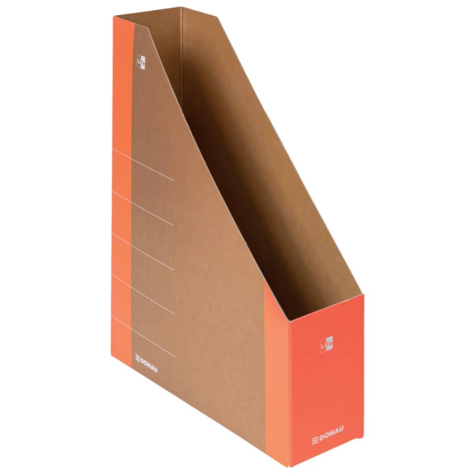 Stehsammler Life, A4, 8cm, Karton, neonorange DONAU 3550001FSC-12 DONAU 3550001FSC-12 Life