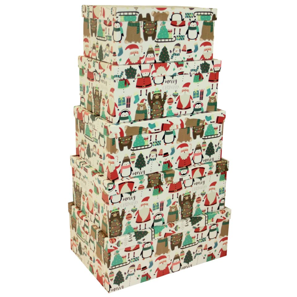 Weihnachts-Geschenkkarton Kinder, 5-teilig PBS 45205 45205   5tlg Hoch