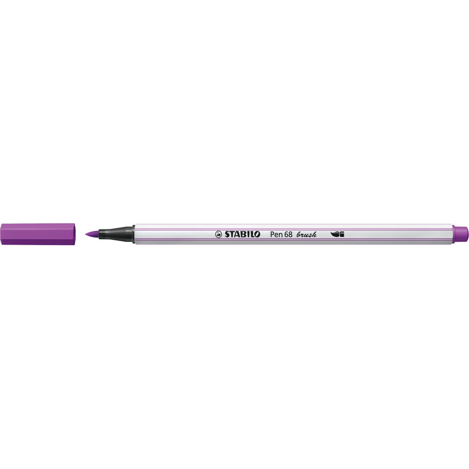 Faserschreiber mit Pinselspitze Pen 68 brush, lila STABILO 568/58