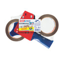 Packband tesapack® 4120, PVC, 66 m x 50 mm, braun, 2 Rollen inkl. Abroller TESA 57108-0-0 TESA 57108-0-0 Sparpack  50 mm