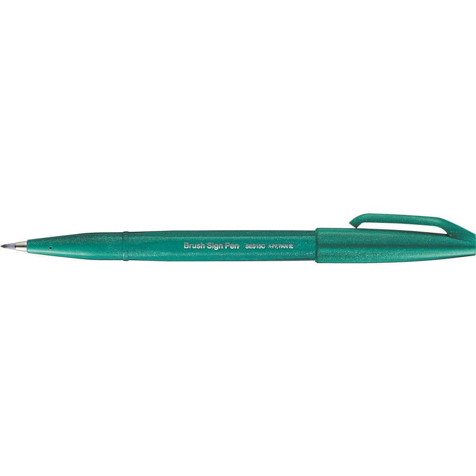 Faserschreiber Brush Sign Pen SES15, variabel, türkis PENTEL SES15C-D3X