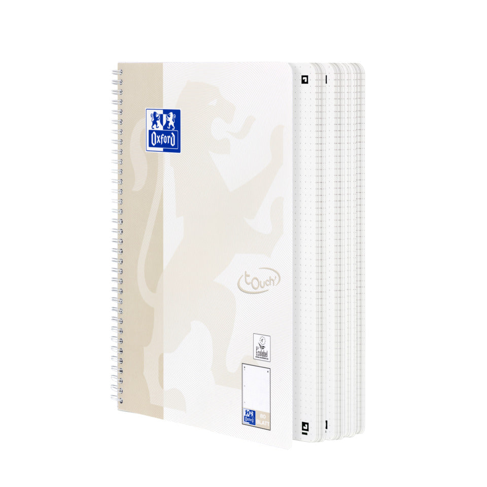Collegeblock Touch, A4+, 80 Blatt, punktkariert, grünblau OXFORD 400132395 OXFORD 400132395 TOUCH