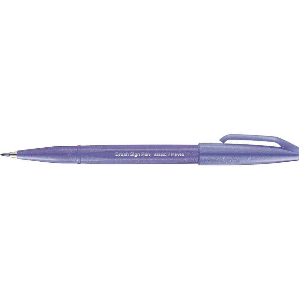 Faserschreiber Brush Sign Pen SES15, variabel, blauviolett PENTEL SES15C-V2X