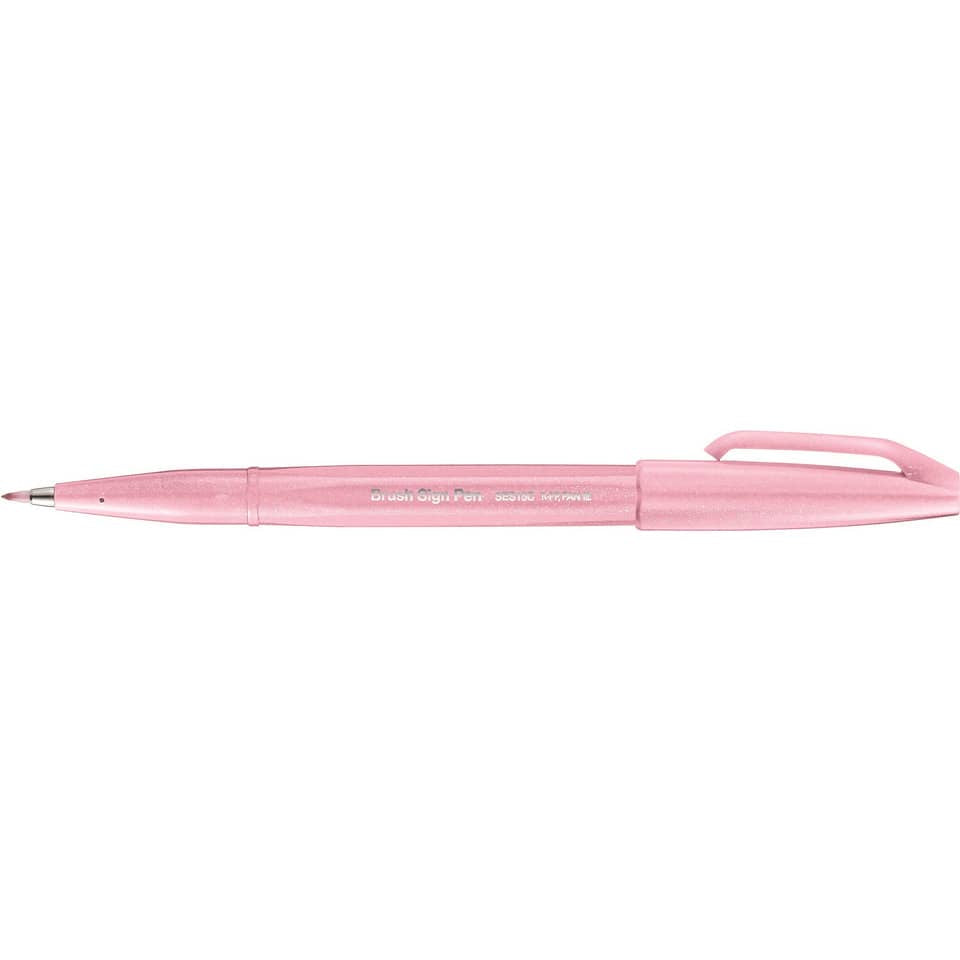 Faserschreiber Brush Sign Pen SES15, variabel, blassrosa PENTEL SES15C-P3X