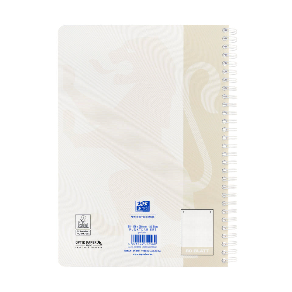 Collegeblock, B5, 80 Blatt, punktkariert OXFORD 400132398 OXFORD 400132398 TOUCH