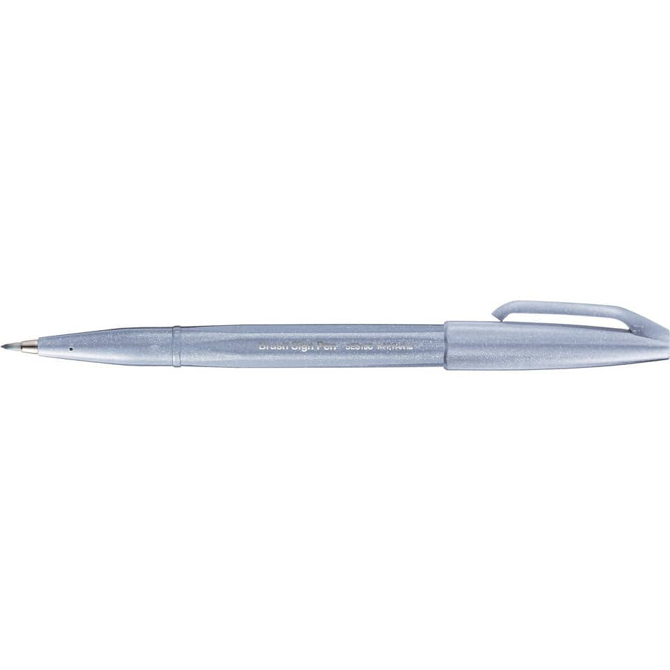 Faserschreiber Brush Sign Pen SES15, variabel, blaugrau PENTEL SES15C-S3X