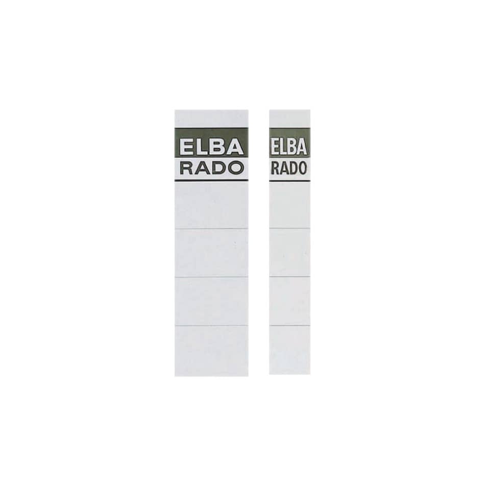 Ordnerrücken-Einsteckschild, 24 x 190 mm, schmal/kurz, 10 Stück, weiß ELBA 100420961 ELBA 100420961 04294 kurz