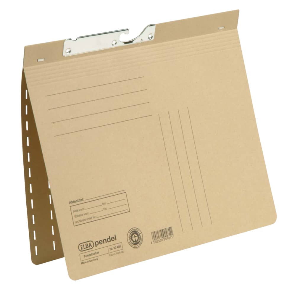 Pendelhefter, A4, 230g/m², kaufmännische Heftung, naturbraun ELBA 100560106 ELBA 100560106 90481