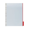 Sichttafel FUNKTION panel A4, Hartfolie, Universallochung, A4, rot DURABLE 5607 03
