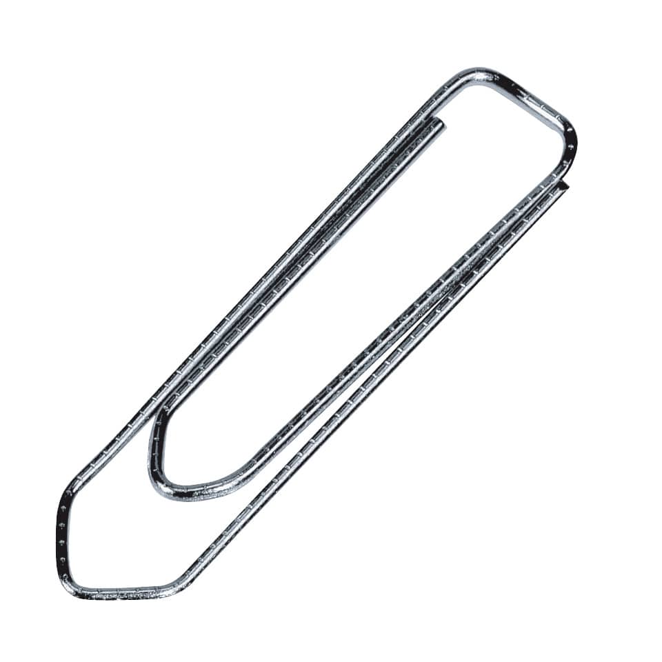 Büroklammer, 50mm, 100 Stück, verzinkt Q-CONNECT KF01318 Q-CONNECT KF01318 spitz