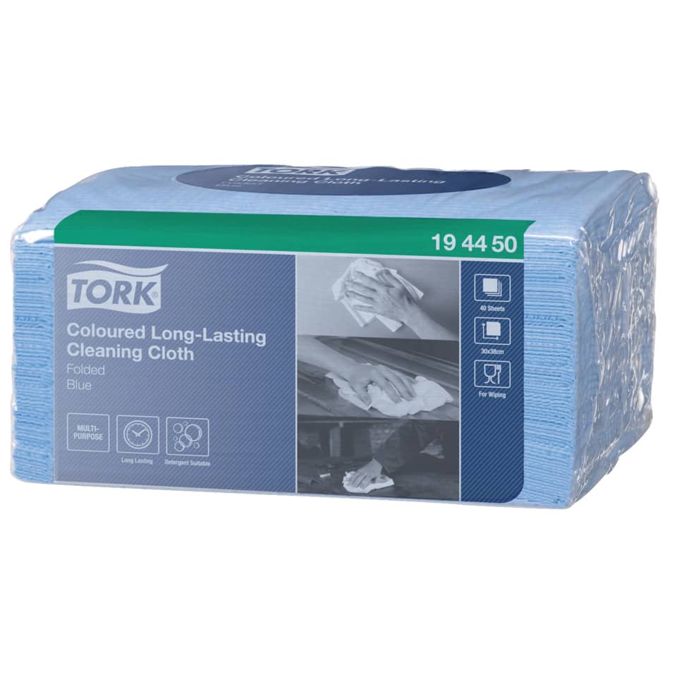 Wischtuch Spezialtuch System W8, 40 Stück, blau TORK 194450 TORK 194450 Premium