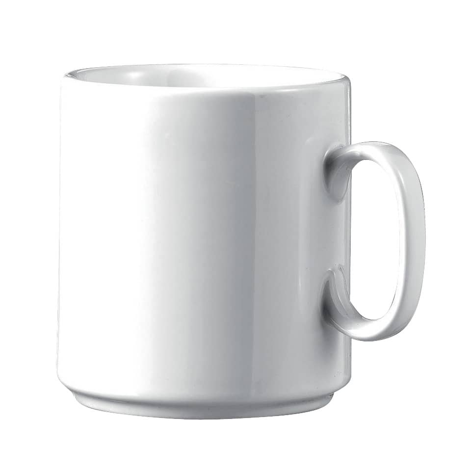 Kaffeebecher DIANE, Porzellan, weiß, stapelbar, 6er Set ESMEYER 402-108 ESMEYER 402-108/402-316 Porz. 6ST