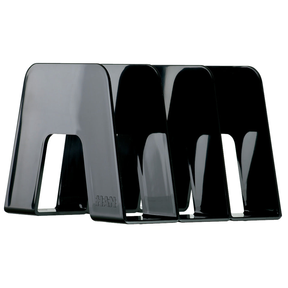 Katalogsammler SORTER, DIN A4/C4, 3 Fächer, extra stabil, hochglänzend, schwarz HAN 16200-13D