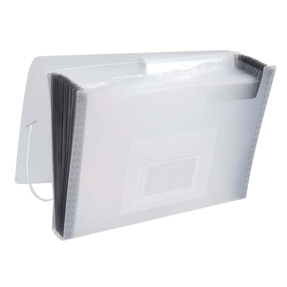 Fächertasche, 13-teilig, transparent Q-CONNECT KF02481 Q-CONNECT KF02481 13tlg.