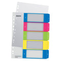 Plastikregister WOW 1-5, bedruckbar, A4, PP, 5 Blatt, farbig LEITZ 1241-00-00 LEITZ 1241-00-00 bedruckbar
