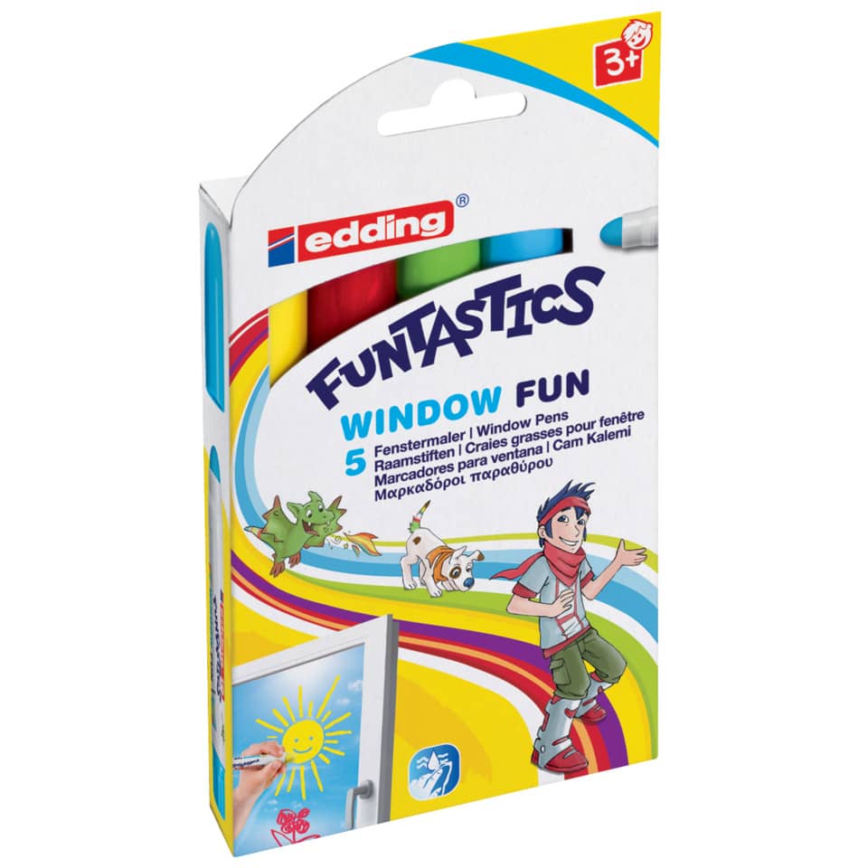 Windowmarker Funtastics, 5 Stück, sortiert EDDING 16-5 EDDING 16-5 Funtastics