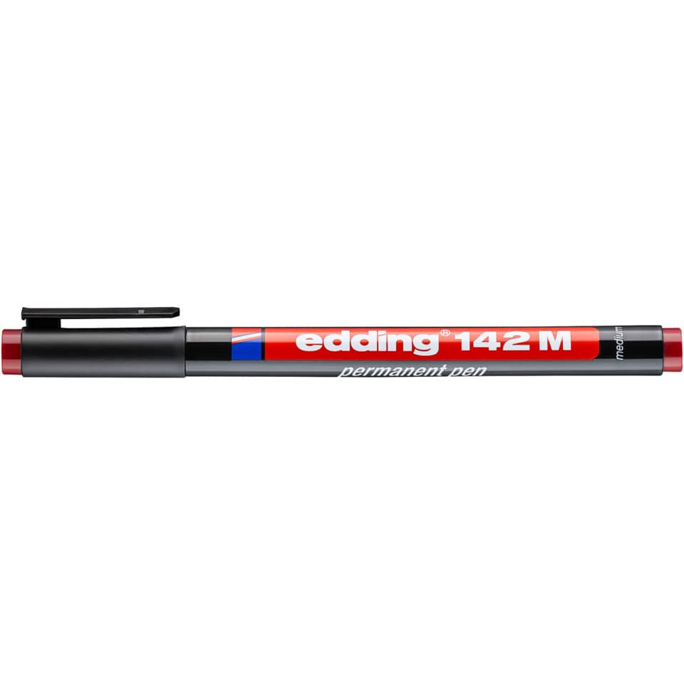 Permanentmarker 142M, 1,0mm, rot EDDING 142 002 EDDING 4-142-002 permanent