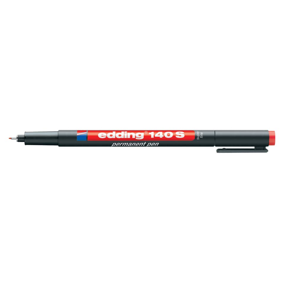 Permanentmarker 140S, 0,3mm, rot EDDING 140 002 EDDING 4-140-002 permanet