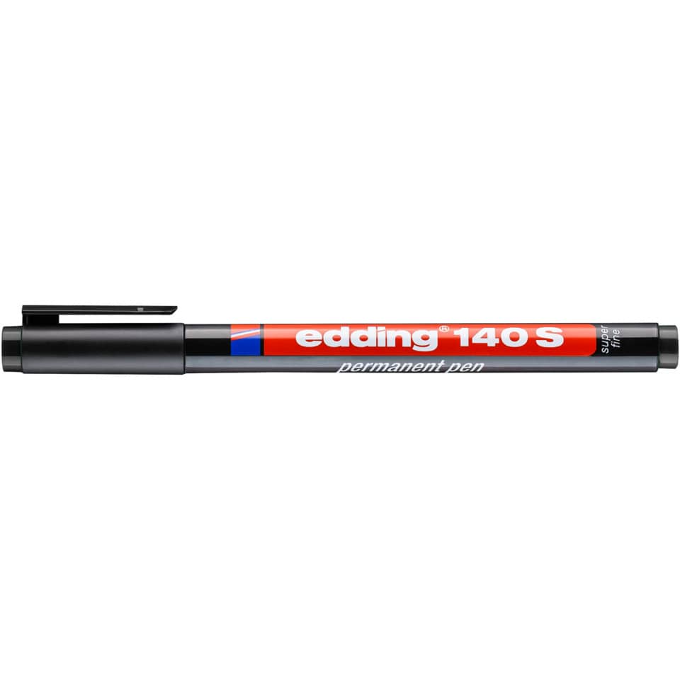 Permanentmarker 140S, 0,3mm, schwarz EDDING 140 001 EDDING 4-140-001 permanent