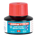 Nachfülltinte FTK 25, Flipchartmarker, 25ml, rot EDDING 4-FTK25002