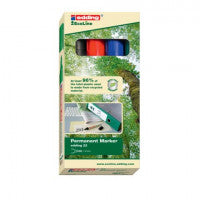 22 Permanentmarker EcoLine - 1 - 5 mm, 4 Farben sortiert, nachfüllbar
