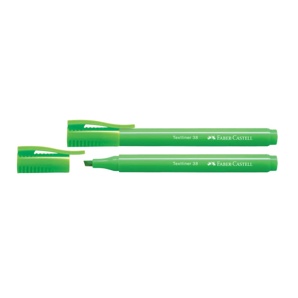 Textmarker 38, 1-4mm, grün FABER CASTELL 157763