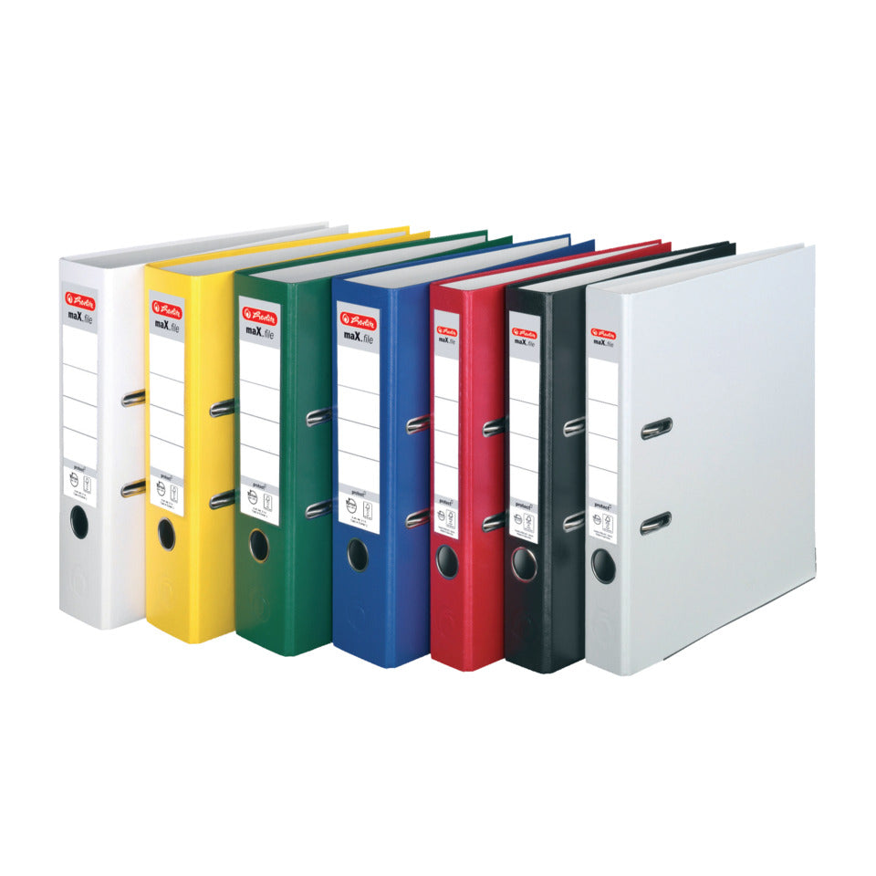 Ordner maX.file protect, A4, 80mm, gelb HERLITZ 300007147 HERLITZ 300007147 5481304 PP Color