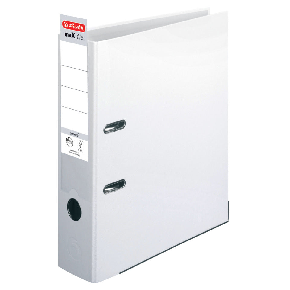 Ordner maX.file protect, A4, 80mm, weiß HERLITZ 300007143 HERLITZ 300007143 5480710 PP Color