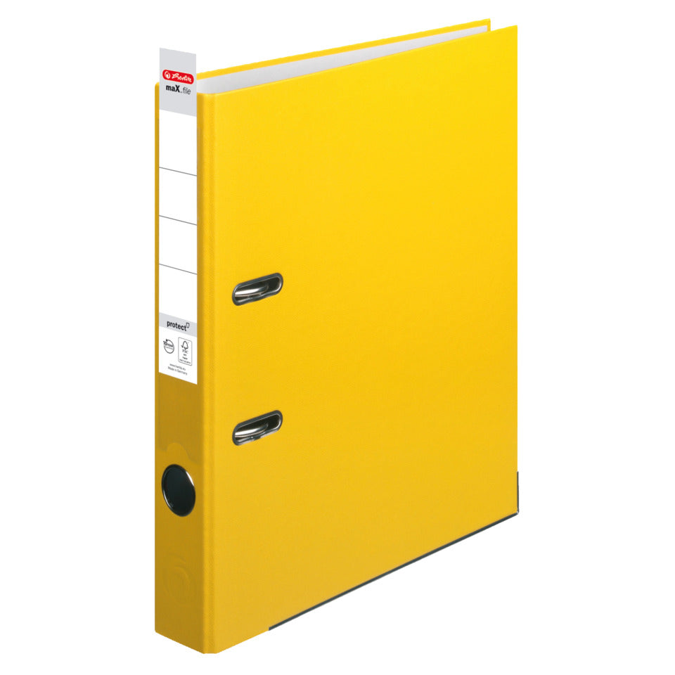 Ordner maX.file protect, A4, 50mm, gelb HERLITZ 300007122 HERLITZ 300007122 5451307 PP Color