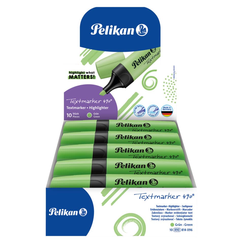 Textmarker 490, Leucht-Grün, nachfüllbar PELIKAN 400140877 PELIKAN 400140877 814096
