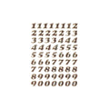 Zahlenetiketten 1-9, gold HERMA 4193