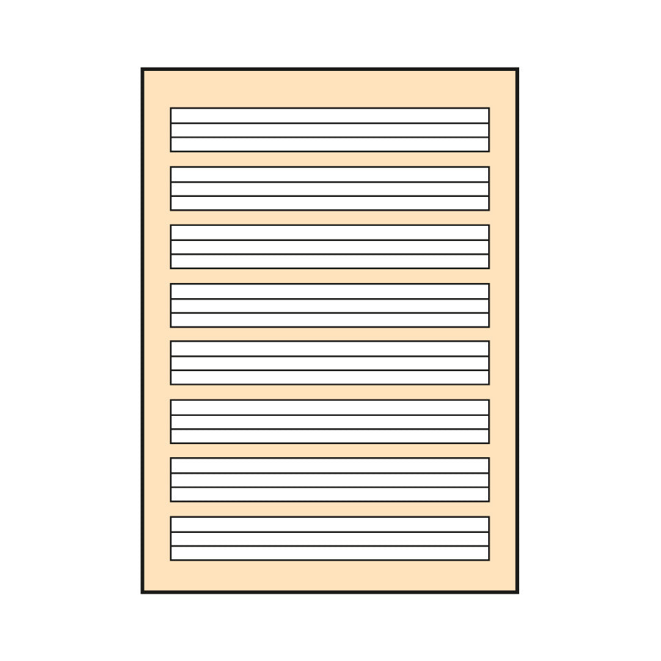 Heft, A5, 80g/m², 16 Blatt, Lin.1, liniert LANDRE 100050067