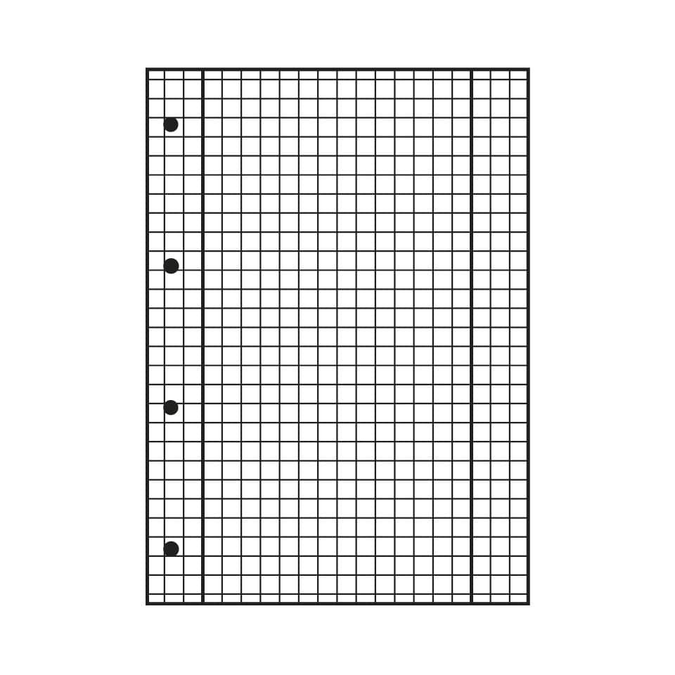 Collegeblock, A4, 80 Blatt, kariert LANDRE 400065715 LANDRE 400065715 m.Register