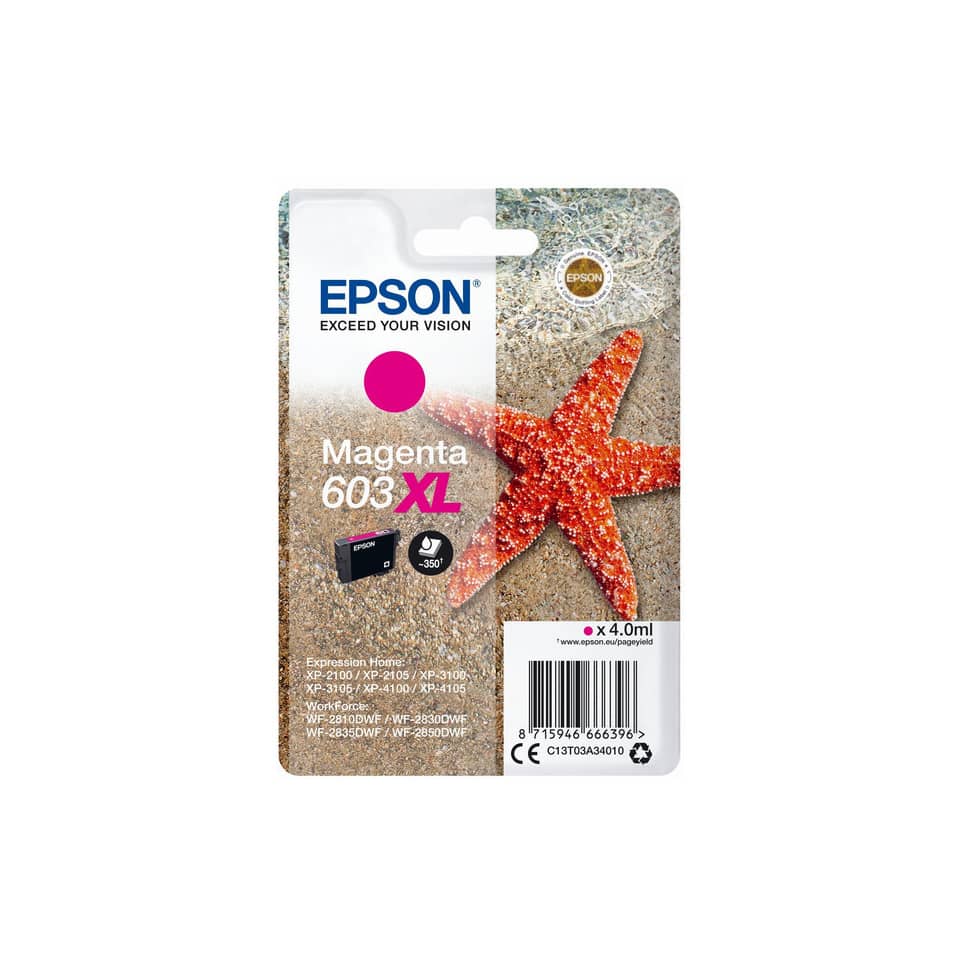 Inkjetpatrone magenta EPSON C13T03A34010