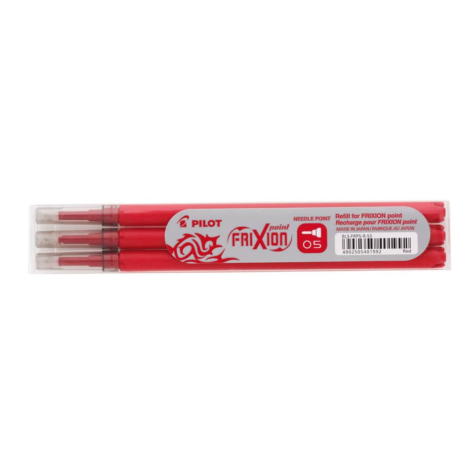Tintenrollermine FriXion Point/Clicker, 0,3mm, 3 Stück, rot PILOT BLS-FRP5-R-S3 PILOT 2265 002F BLS-FRP5-R