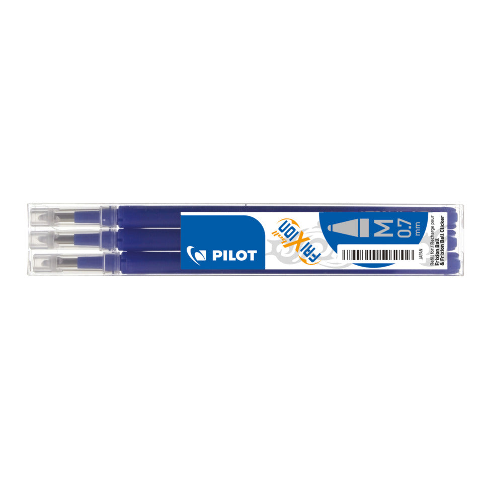 Tintenrollermine FriXion Ball/Clicker, 0,4mm, 3 Stück, blau PILOT BLS-FR7-L-S3 PILOT BLS-FR7-L-S3 2261003F