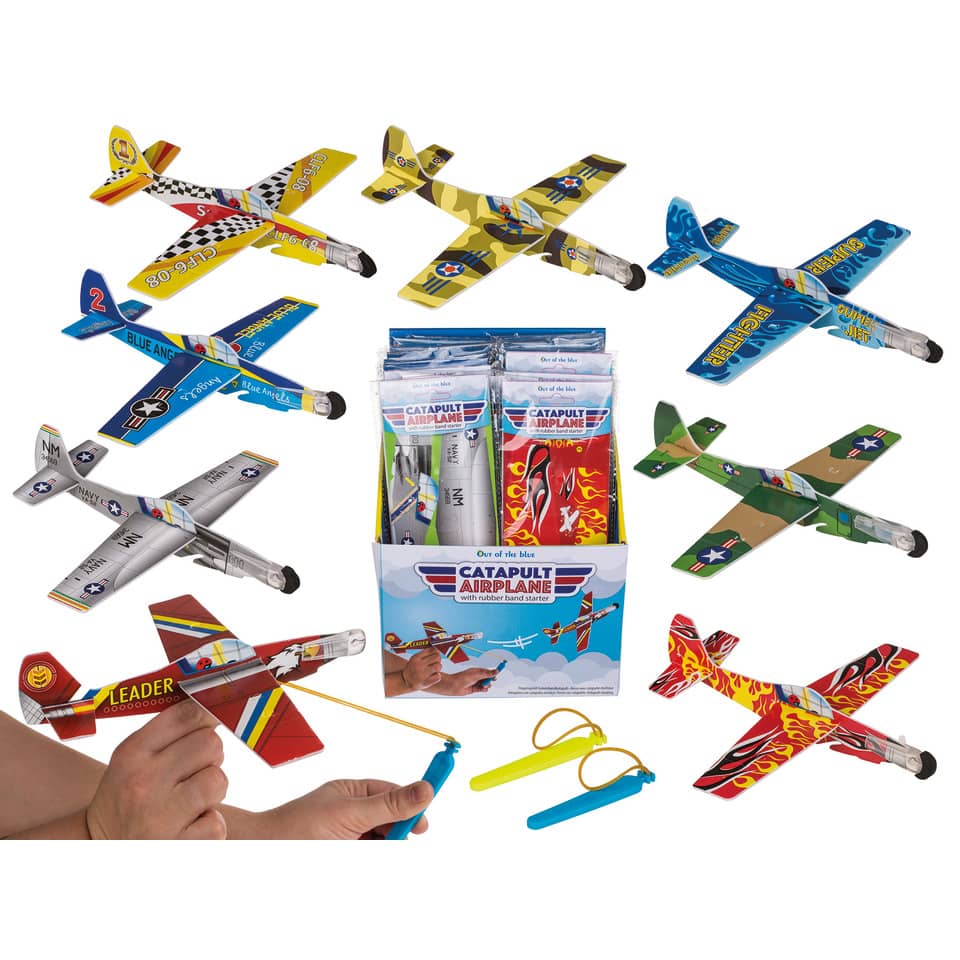 Spielzeugfigur Flugzeug, 20cm, sortiert OUT OF THE BLUE 60/1169 OOTB 60/1169 20cm