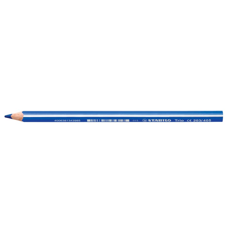 Farbstift Trio®, dick, Kartonetui mit 12 Stiften und 1 Spitzer STABILO 203/2-12 STABILO TRIO 203/2-12 mit Spitzer