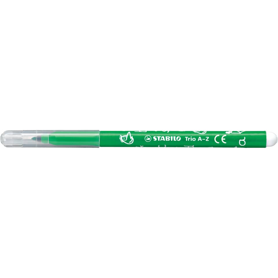 Fasermaler Trio® A-Z, 0,7 mm, sortiert, Kartonetui mit 12 Farben, inkl. 2 Neonfarben STABILO 37811201 STABILO TRIO 378/1-12-01