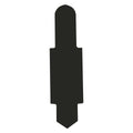 Stecksignal PVC, 100 Stück, schwarz ELBA 100420859 ELBA 100420859 80519 SW PG=100ST