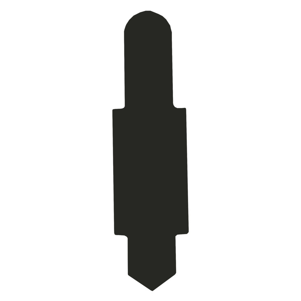 Stecksignal PVC, 100 Stück, schwarz ELBA 100420859 ELBA 100420859 80519 SW PG=100ST