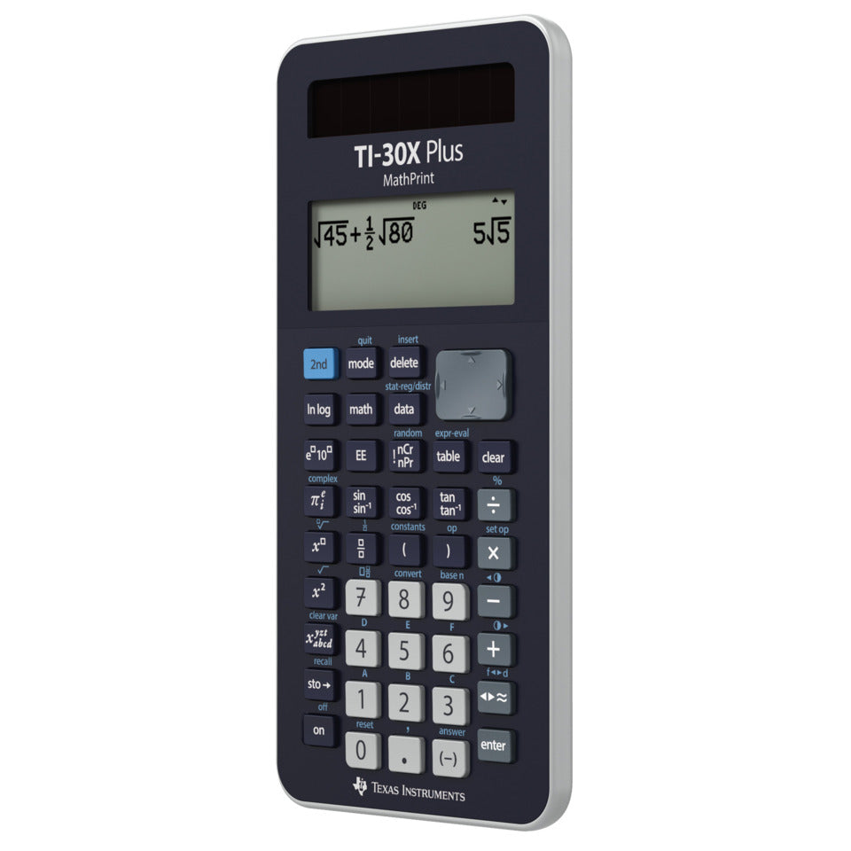Schulrechner MathPrint, 4-zeilig, schwarz TEXAS INSTRUMENTS TI30XPlus MathPrint TEXAS TI30XPlus MathPrint Solar