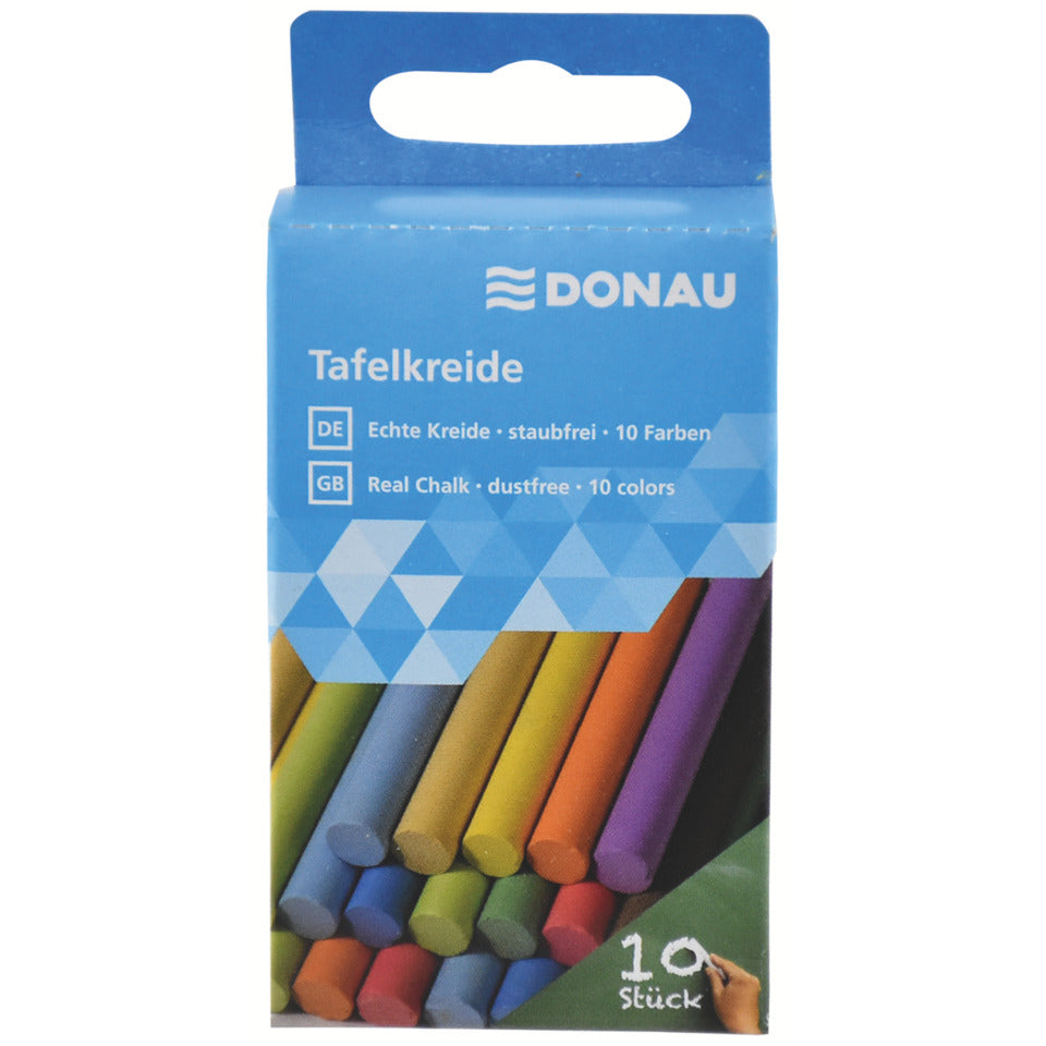Tafelkreide 10 Stück sortiert DONAU 4520010-99