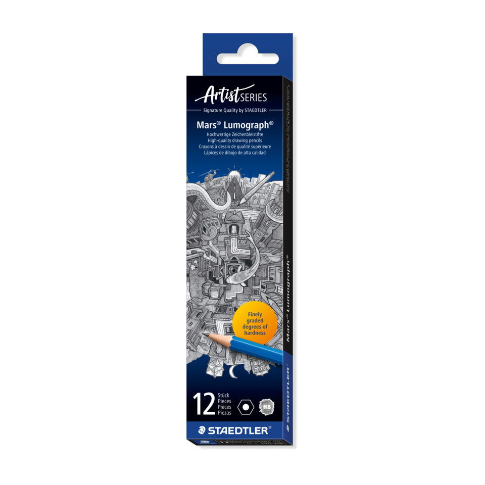 Bleistift Mars® Lumograph® HB, blau STAEDTLER 100-HB