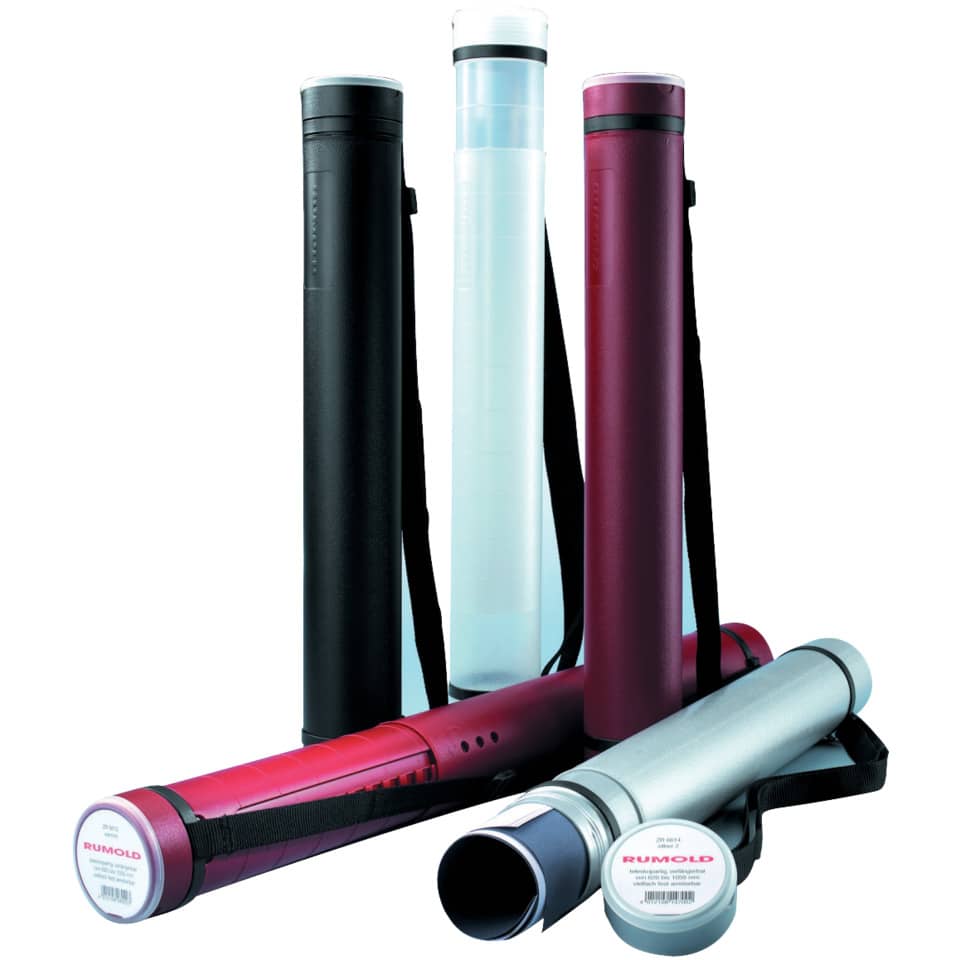 Planrolle, Ø 80 mm, ausziehbar von 600-1.000 mm, transparent/weiß, PP RUMOLD ZR 6613 RUMOLD ZR6613