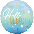Folienballon Baby Boy Hello World, blau  3973001 3973001 Hello World