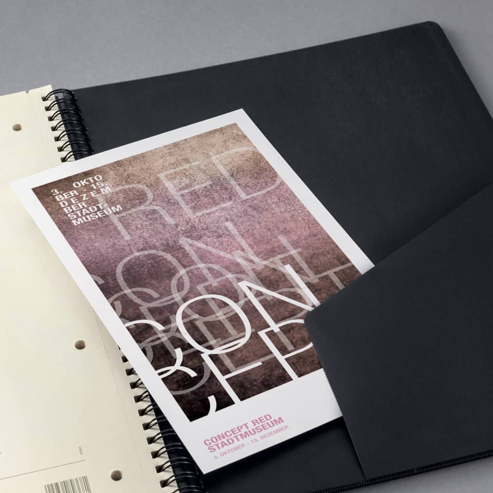 Collegeblock, A4, 160 Seiten, kariert, schwarz CONCEPTUM CO820 CONCEPTUM CO820 o.Reg. Hardcover