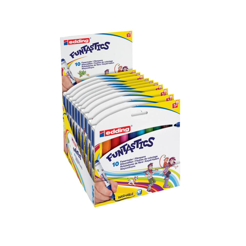 Kinderfasermaler Funtastic e-14, 10 Stück, sortiert EDDING 14-10 EDDING 14-10 Funtastics