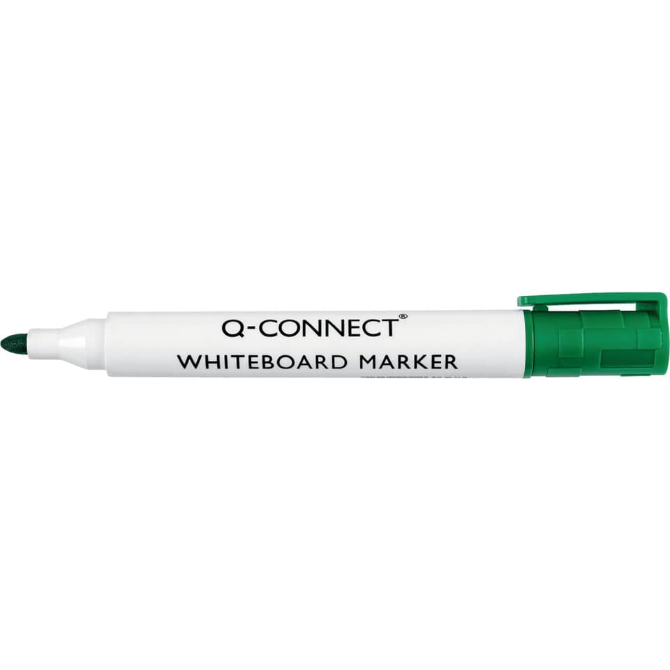 Whiteboardmarker, 1,5-3mm, Rundspitze, grün Q-CONNECT KF26009 CONNECT KF26009 Rundspitze