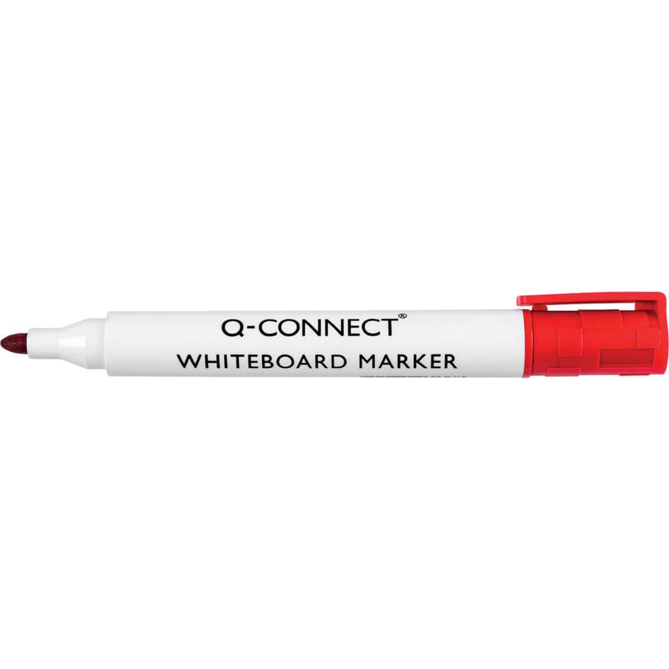 Whiteboardmarker, 2-3mm, Rundspitze, rot Q-CONNECT KF26037 Q-CONNECT KF26037 Rundspitze
